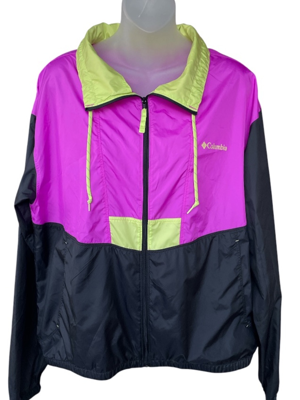 Columbia vintage unisex retro jacket lightweight  size XL 90’s rain coat